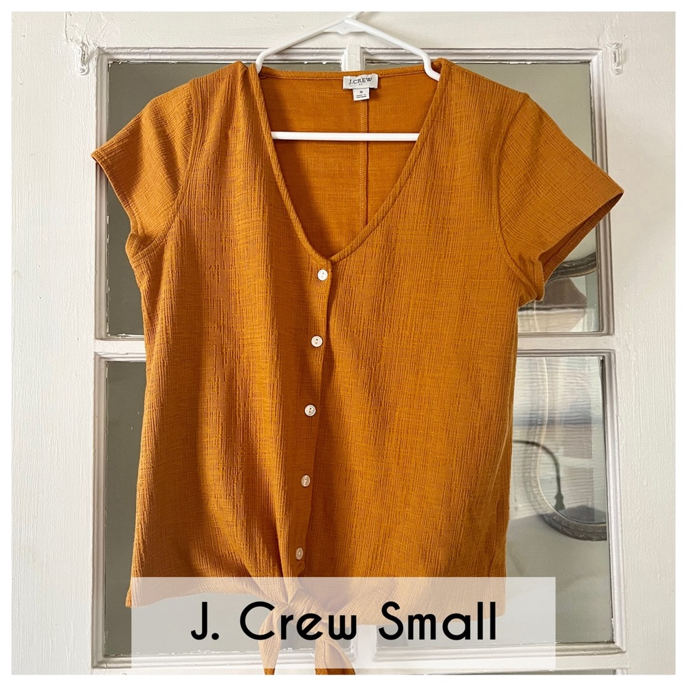 j.crew • v-neck tie top